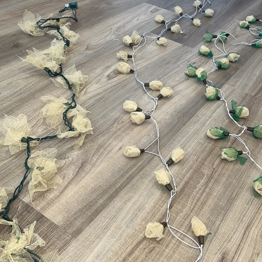 Rose String Lights Set of 6